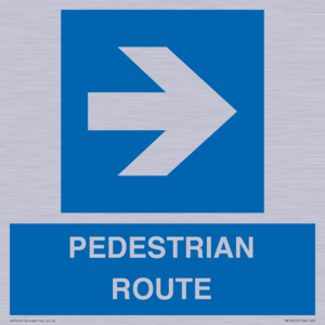 PEDESTRIAN ROUTE - right arrow